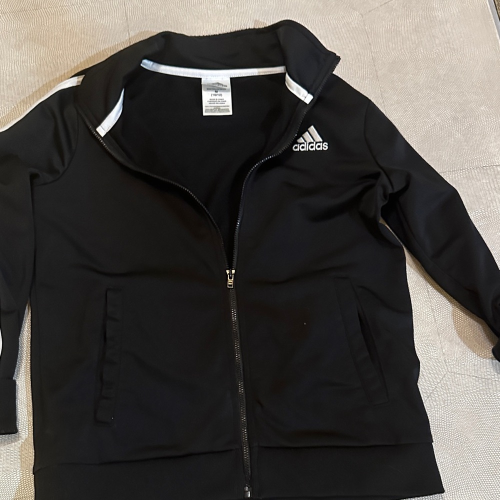 adidas Black Zip-Up Hoodie